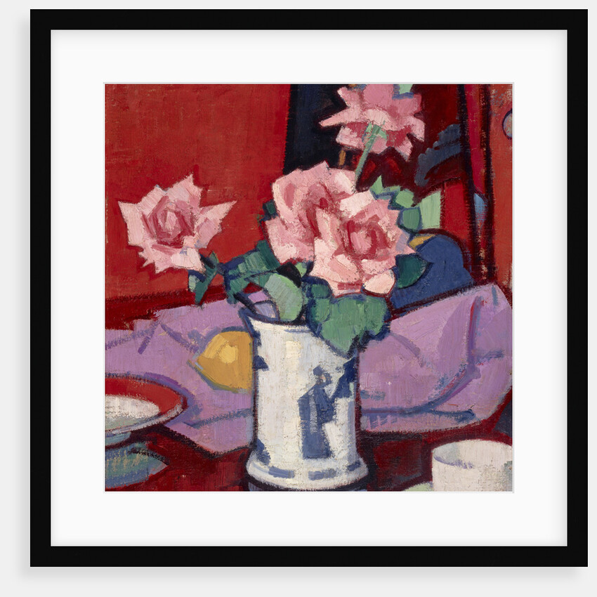 Pink Roses, Chinese Vase by Samuel John Peploe